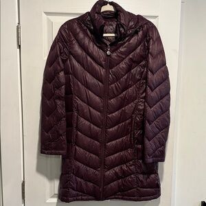 Calvin Klein Women's Deep Purple Puffer Coat